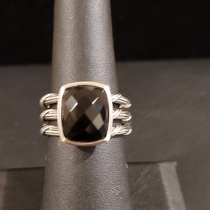 Peter Thomas Roth Sterling Silver Black Chalcedony Ring